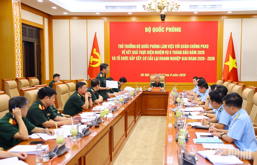 Thượng tướng Nguyễn Quang Ngọc làm việc với Quân chủng Phòng không - Không quân

