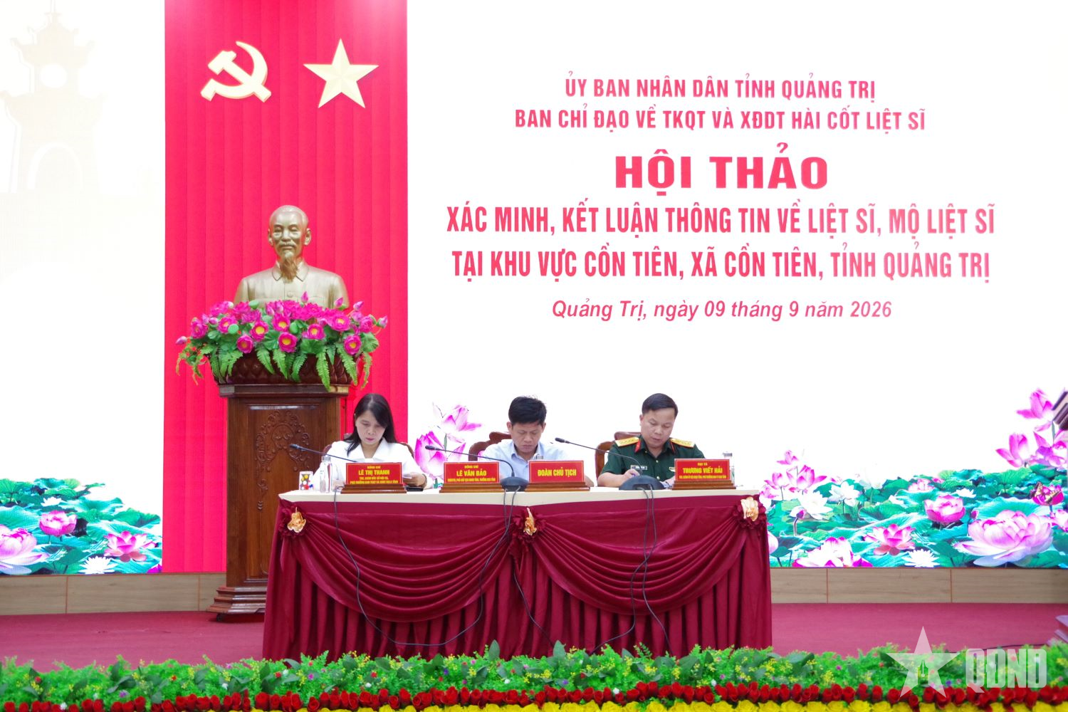 Hội thảo xác minh thông tin về liệt sĩ, mộ liệt sĩ tại Cồn Tiên, tỉnh Quảng Trị