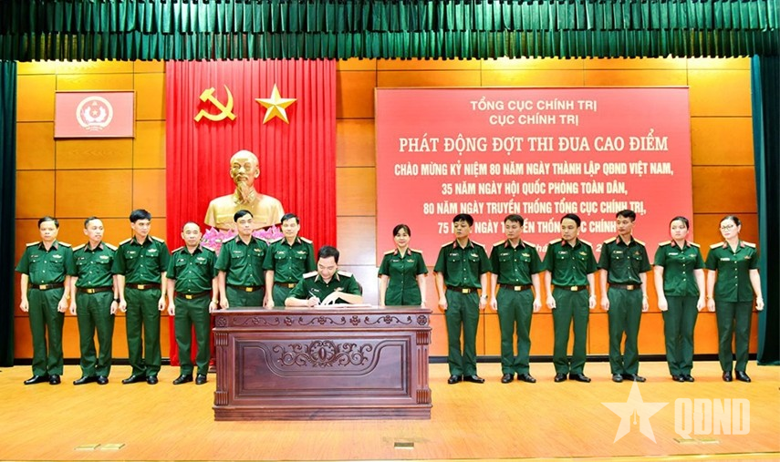 Hướng dẫn tổ chức đợt thi đua cao điểm trong toàn Tổng cục Chính trị