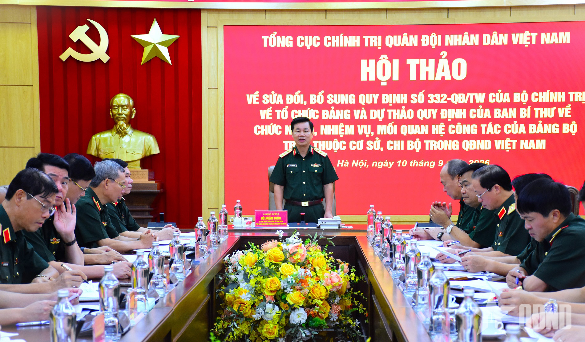Sửa đổi, bổ sung các quy định bảo đảm tổ chức đảng trong Quân đội đồng bộ, thống nhất