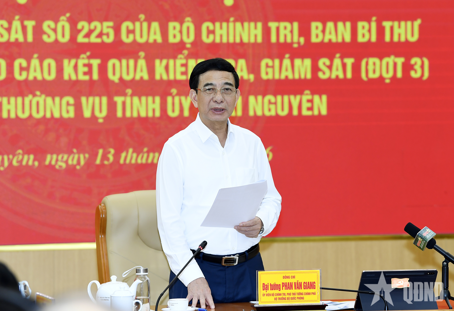 Đại tướng Phan Văn Giang: Sau kiểm tra, quan trọng nhất là phải hành động ngay