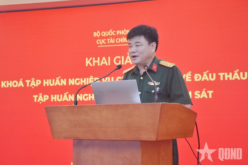 Cục Tài chính (Bộ Quốc phòng) tổ chức tập huấn về đấu thầu, quản lý dự án