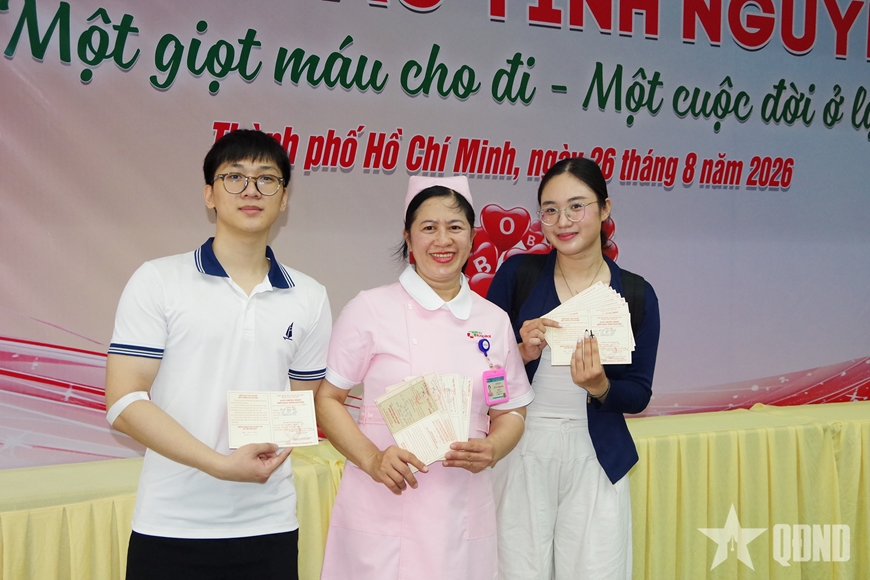 Bệnh viện Quân y 7A: Nữ hộ sinh 65 lần hiến máu tình nguyện 