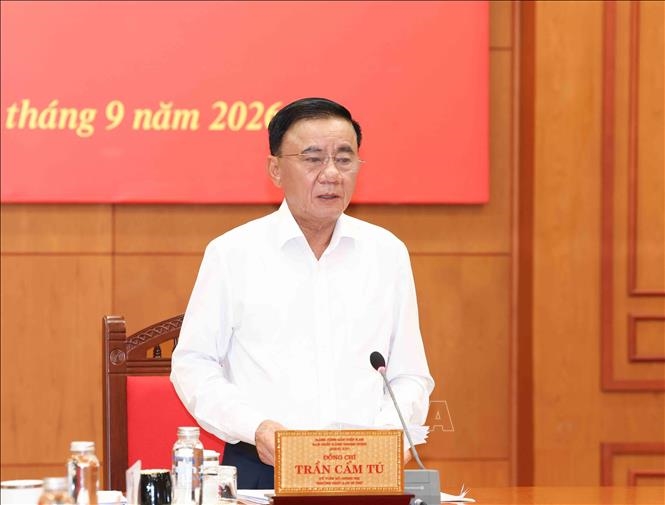 Thường trực Ban Bí thư Trần Cẩm Tú chủ trì cuộc họp Thường trực Ban Chỉ đạo 35 Trung ương quý III-2026