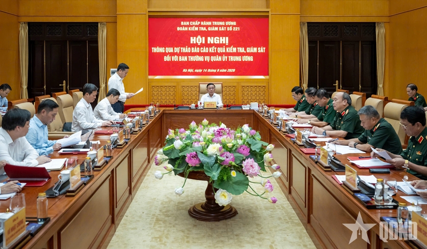 Th&ocirc;ng qua dự thảo b&aacute;o c&aacute;o kết quả kiểm tra, gi&aacute;m s&aacute;t đợt 3 đối với Ban Thường vụ Qu&acirc;n ủy Trung ương