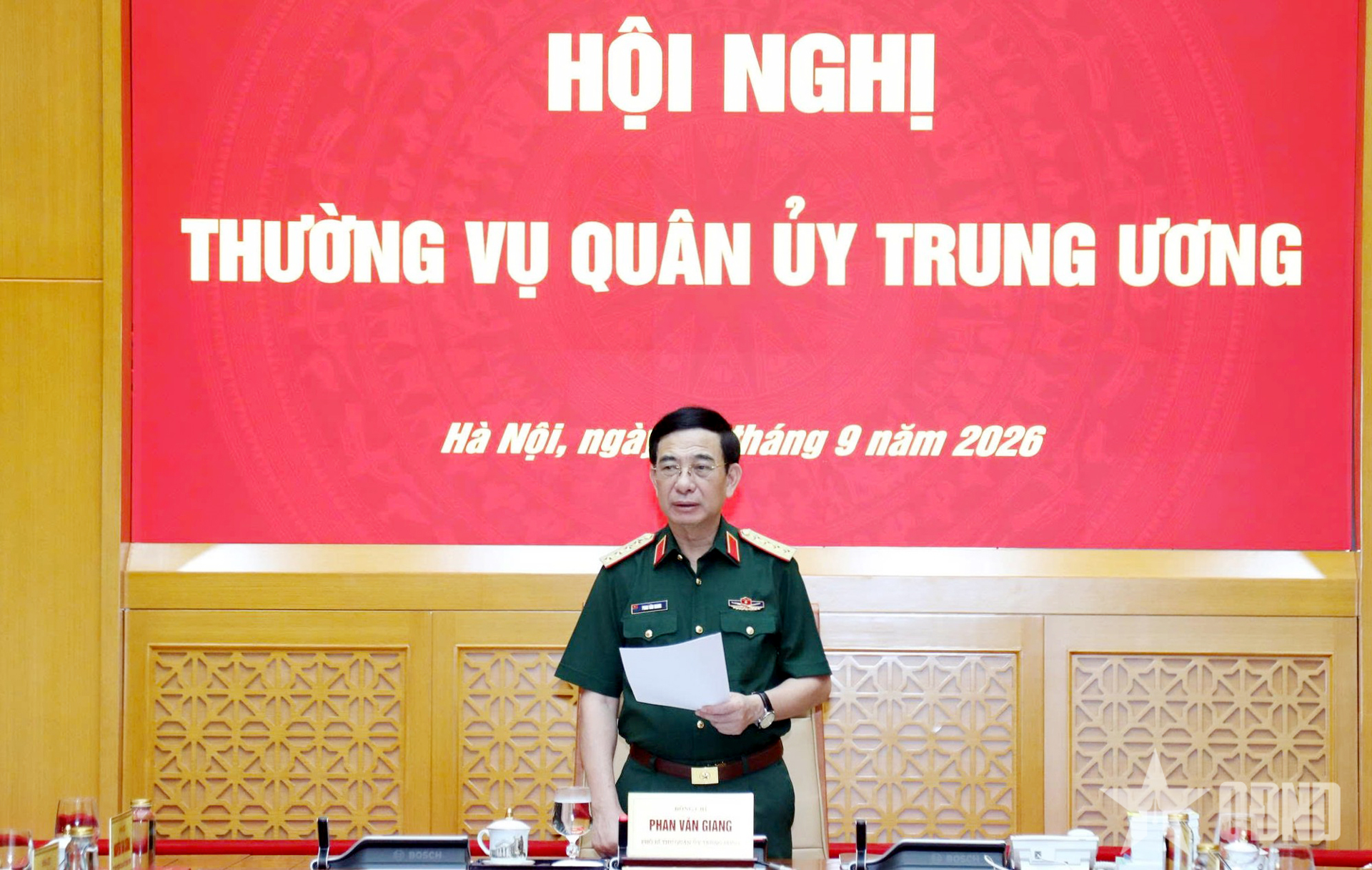 Thường vụ Quân ủy Trung ương cho ý kiến đối với đề xuất liên quan đến thẩm quyền điều tra trong Quân đội