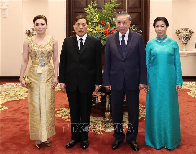 Tổng Bí thư, Chủ tịch nước Tô Lâm chủ trì chiêu đãi Nhà vua Thái Lan và Hoàng hậu