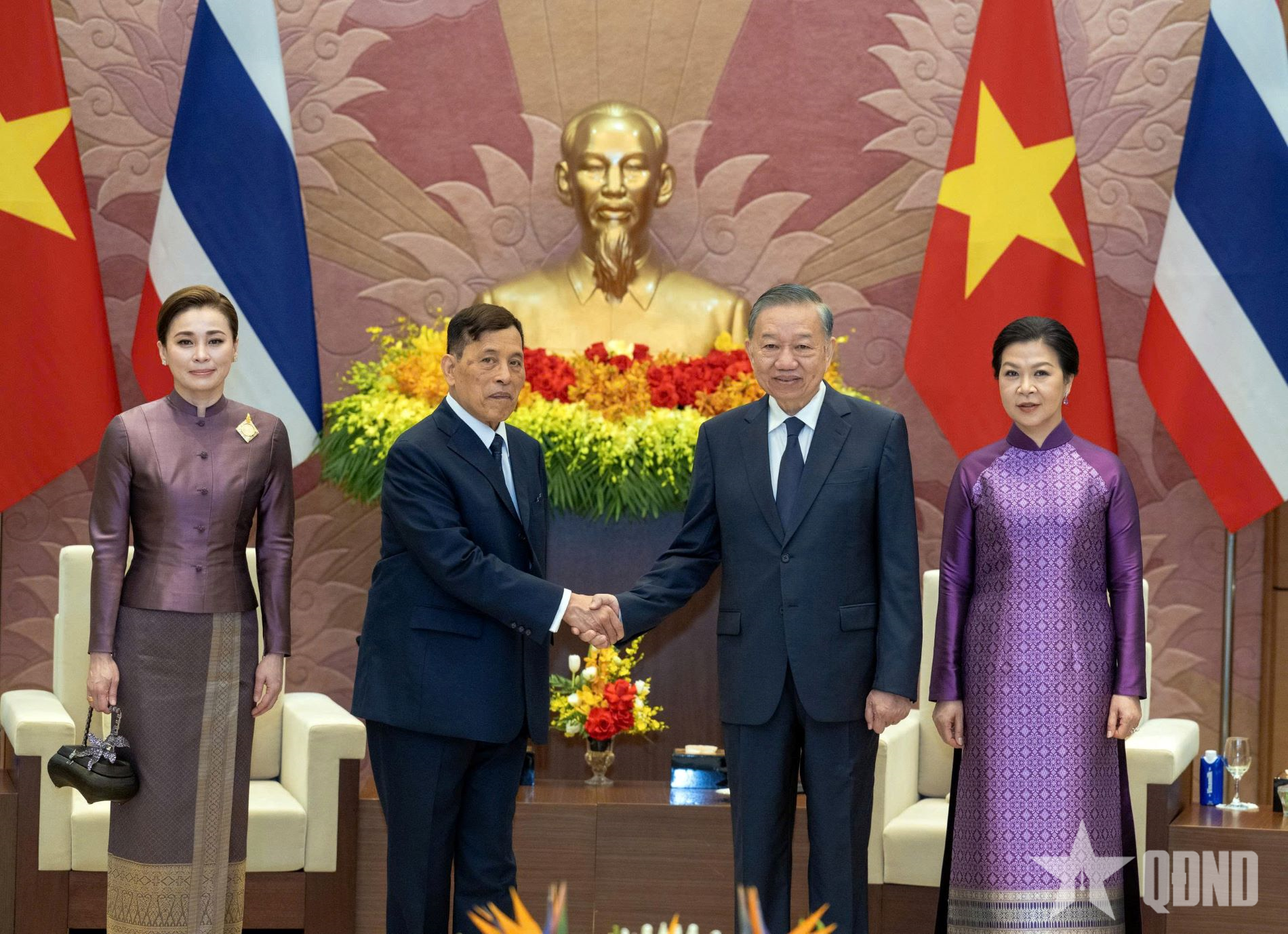 Tổng Bí thư, Chủ tịch nước Tô Lâm hội đàm với Nhà vua Thái Lan