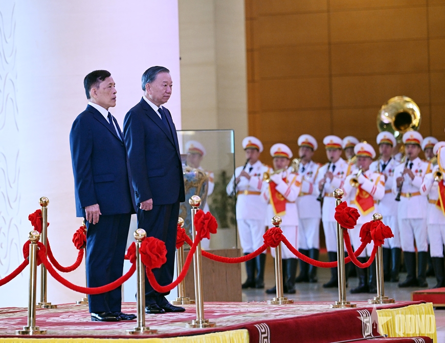 Tổng Bí thư, Chủ tịch nước Tô Lâm chủ trì lễ đón Nhà vua Thái Lan thăm cấp nhà nước tới Việt Nam