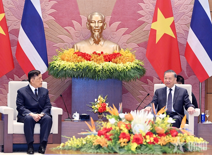 Tổng Bí thư, Chủ tịch nước Tô Lâm hội đàm với Nhà vua Thái Lan
