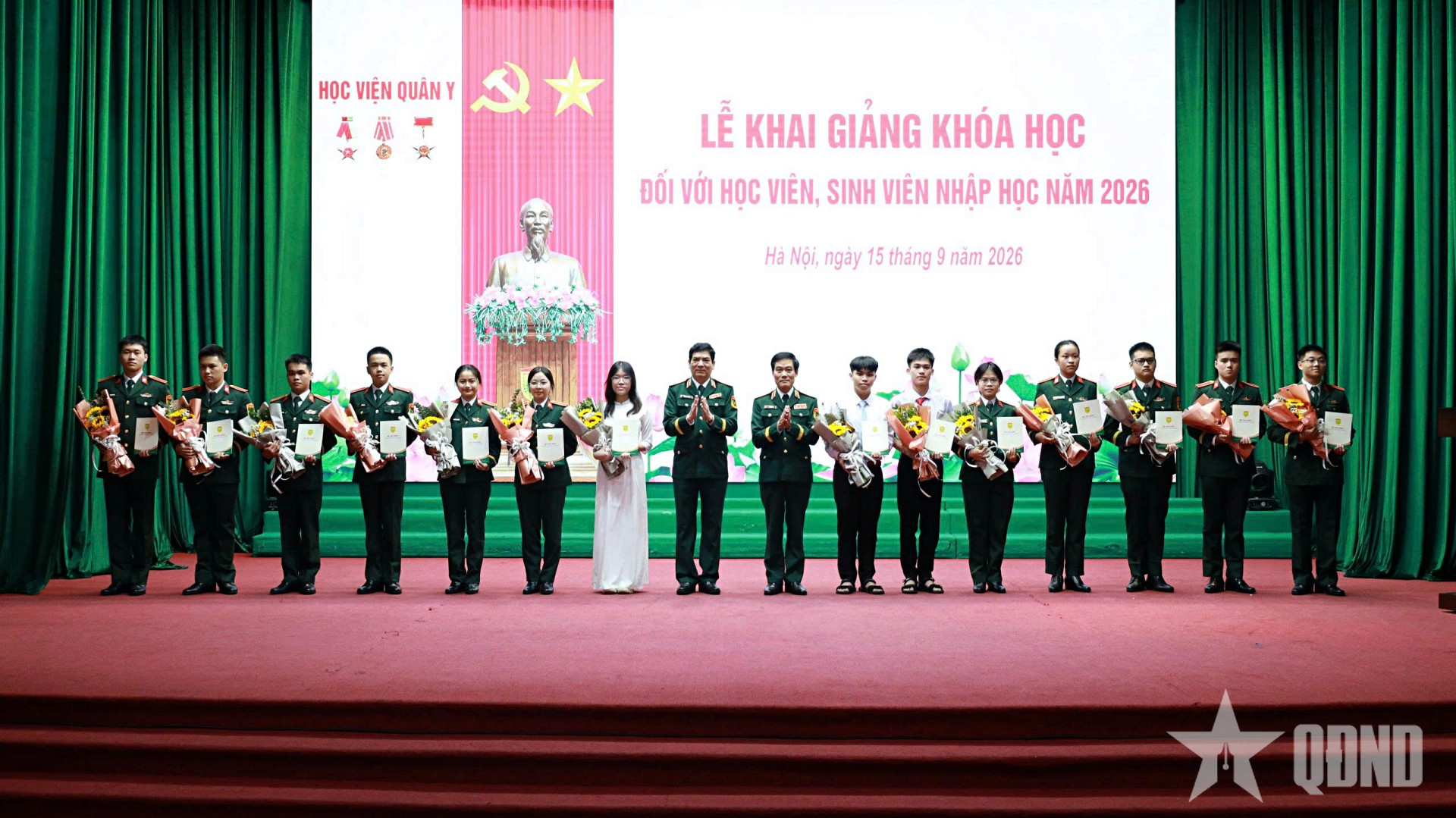Học viện Quân y: 14 học viên, sinh viên có kết quả đầu vào đạt 30 điểm