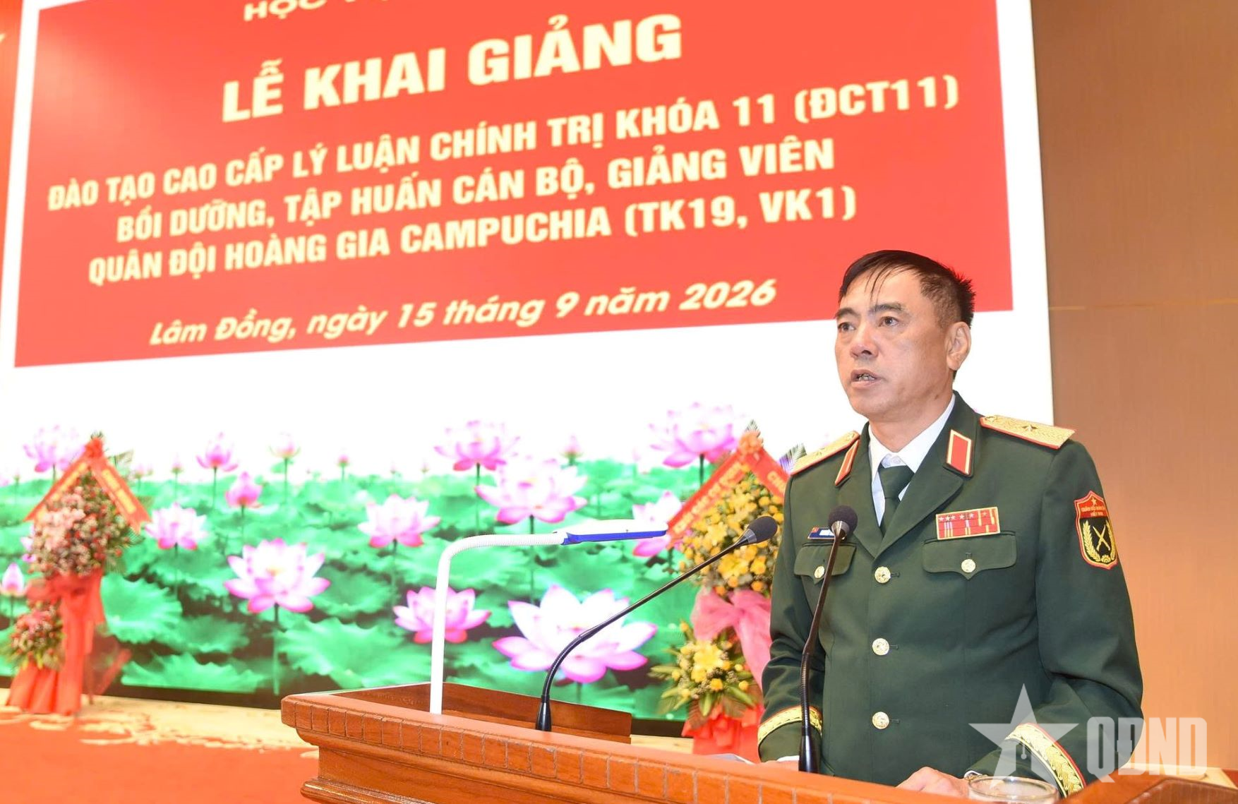 Học viện Lục quân khai giảng đào tạo cao cấp lý luận chính trị Khóa 11