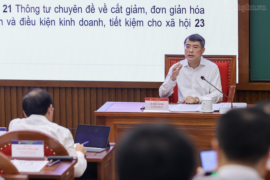 Thủ tướng L&ecirc; Minh Hưng trao đổi Chuy&ecirc;n đề về n&acirc;ng cao năng lực điều h&agrave;nh của Ch&iacute;nh phủ