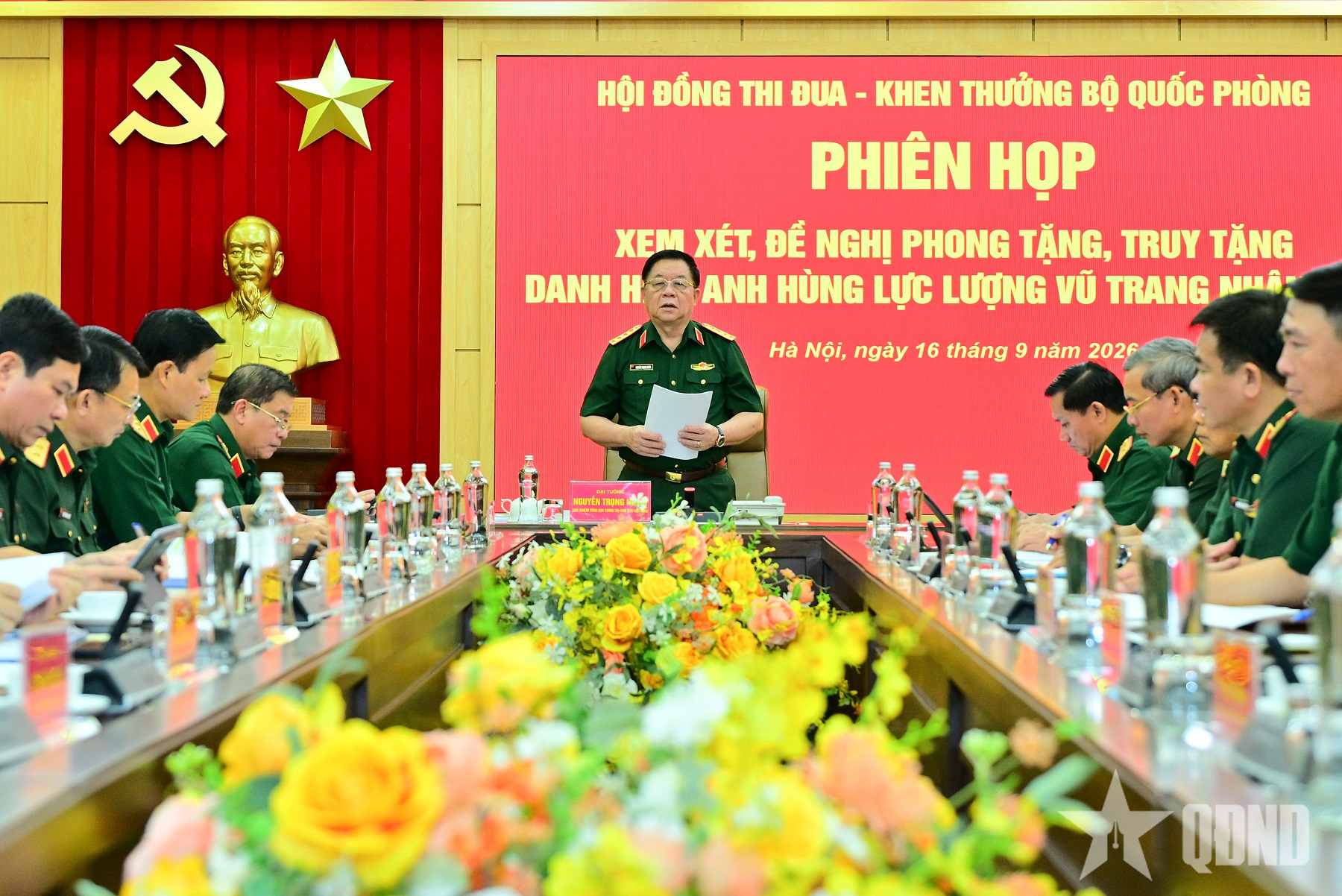 Đại tướng Nguyễn Trọng Nghĩa chủ trì phiên họp Hội đồng Thi đua - Khen thưởng Bộ Quốc phòng