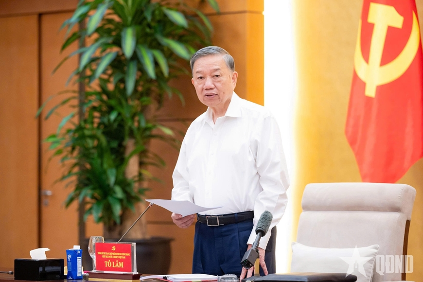 Tổng Bí thư, Chủ tịch nước Tô Lâm chủ trì Hội nghị thông qua dự thảo kết quả kiểm tra, giám sát đợt 3 đối với Ban Thường vụ Đảng ủy Quốc hội