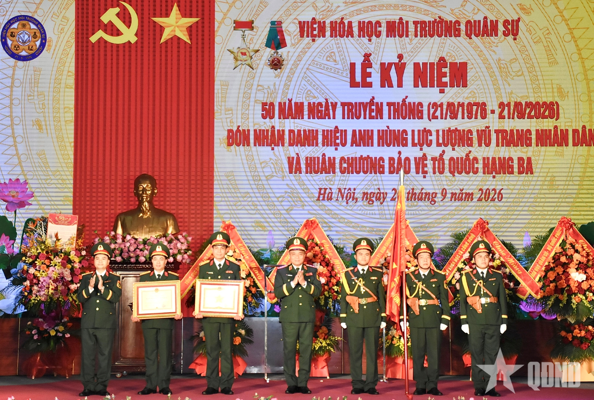 Viện Hóa học Môi trường quân sự đón nhận danh hiệu Anh hùng Lực lượng vũ trang nhân dân