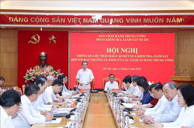 Thông qua dự thảo Báo cáo kết quả kiểm tra, giám sát đối với Ban Thường vụ Đảng ủy các cơ quan Đảng Trung ương