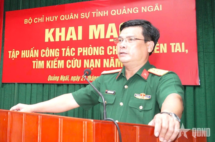 Lực lượng vũ trang Quảng Ngãi nâng cao năng lực ứng phó thiên tai, tìm kiếm cứu nạn