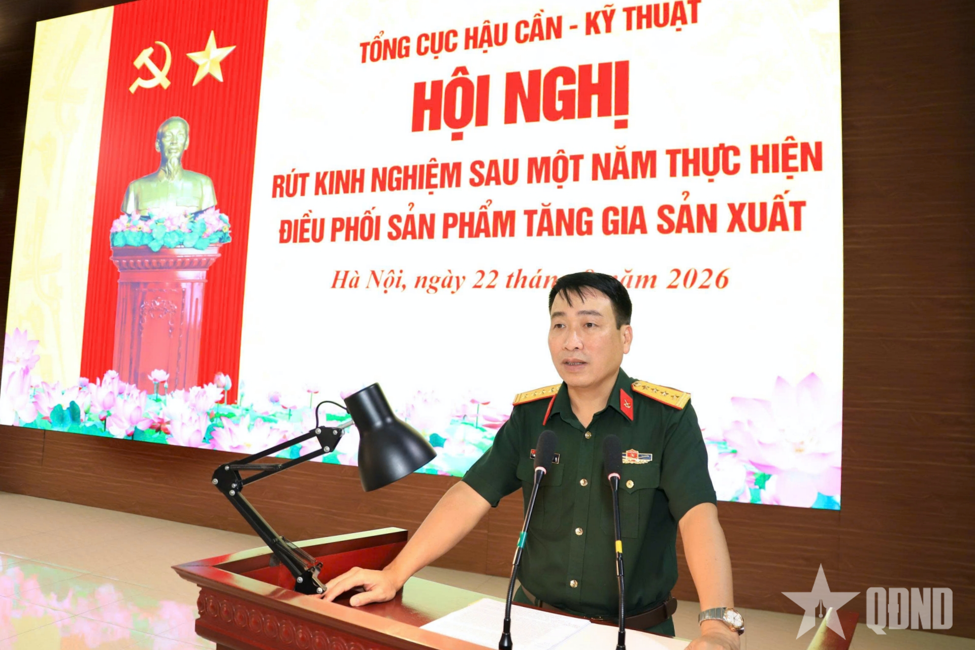 Chủ động điều phối sản phẩm tăng gia sản xuất giữa các đơn vị trong Tổng cục Hậu cần-Kỹ thuật