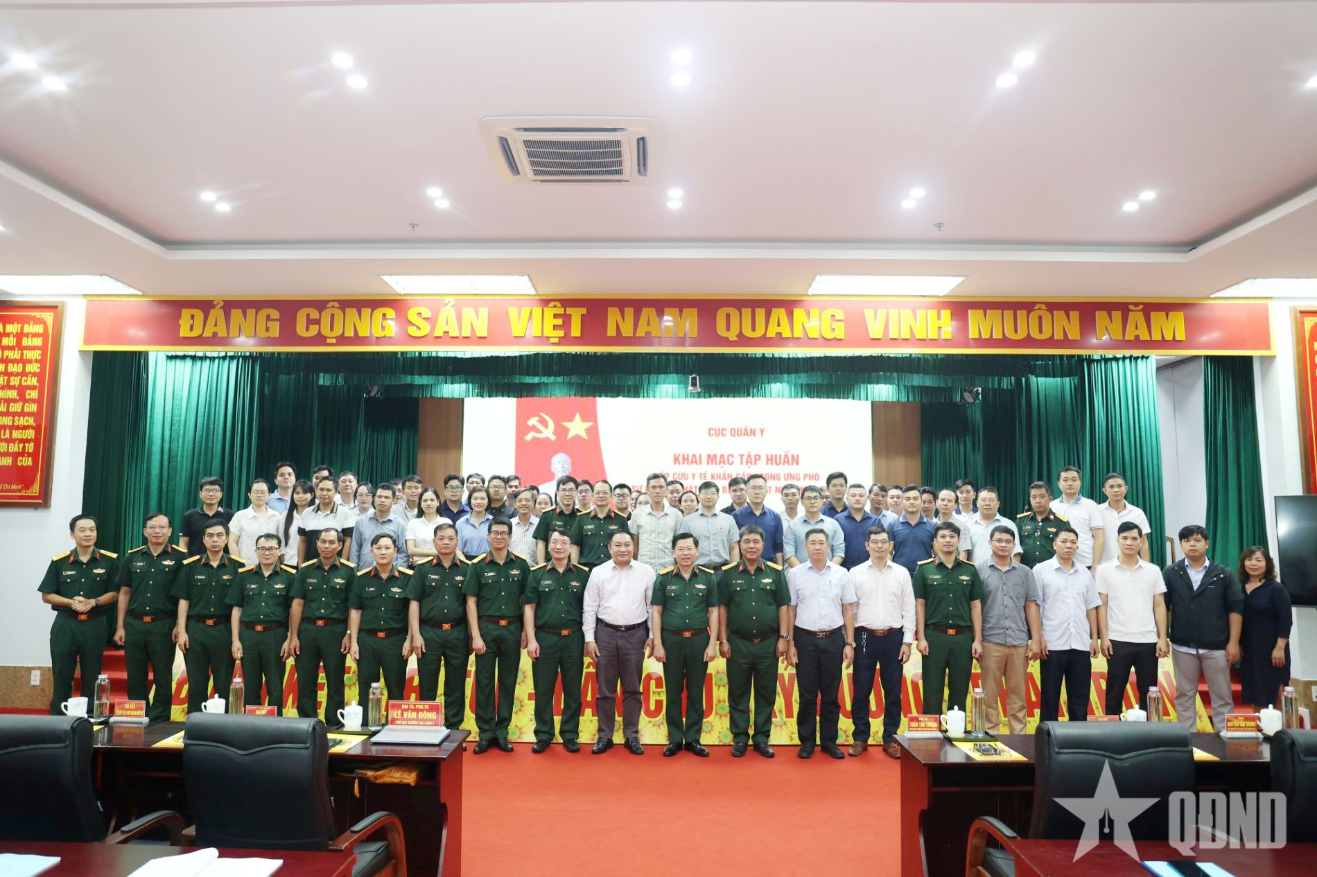 Cục Quân y tập huấn Cấp cứu y tế khẩn cấp trong ứng phó sự cố hóa chất độc, bức xạ, hạt nhân