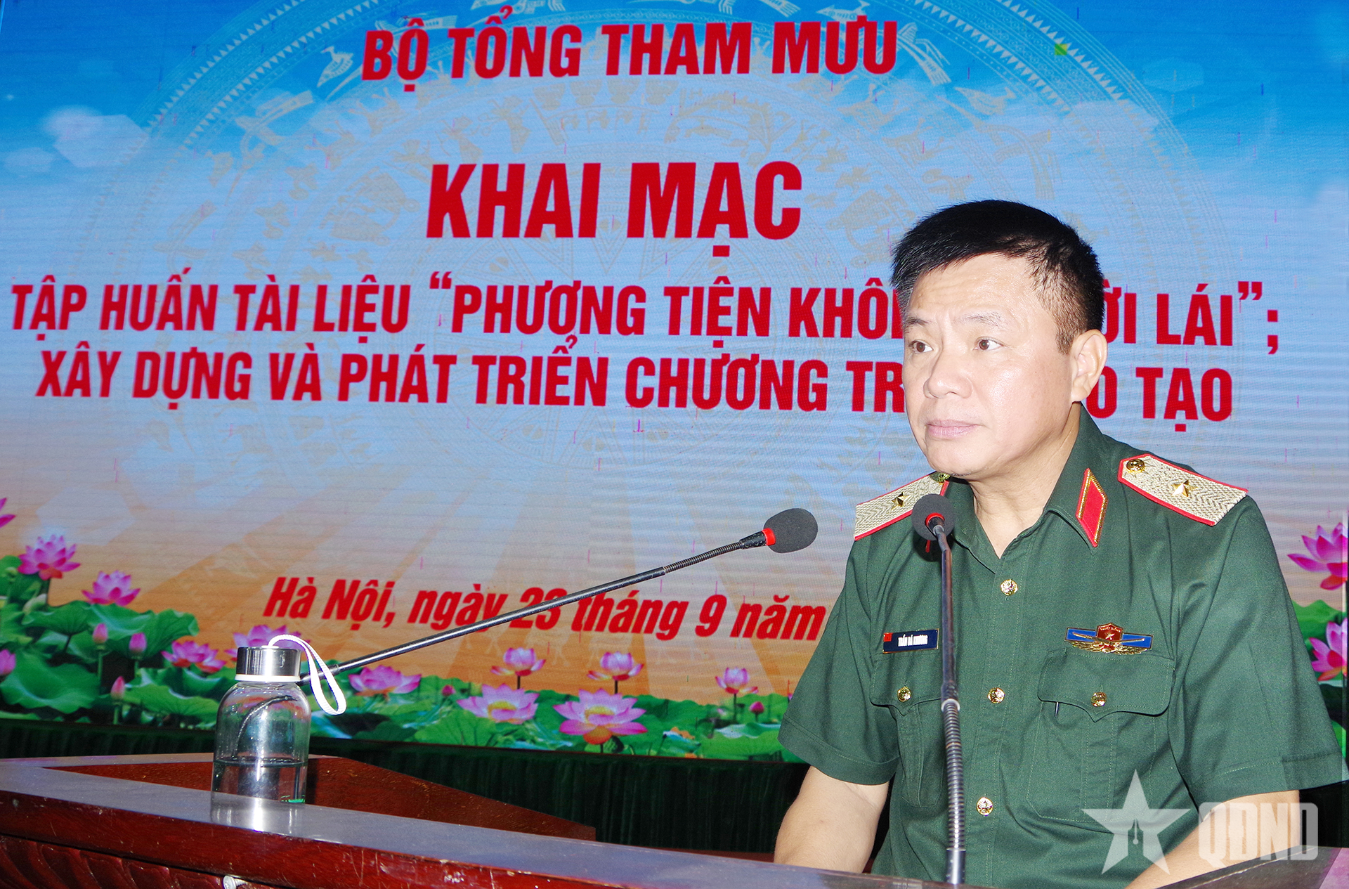 Bộ Tổng Tham mưu tập huấn tài liệu “Phương tiện không người lái”

