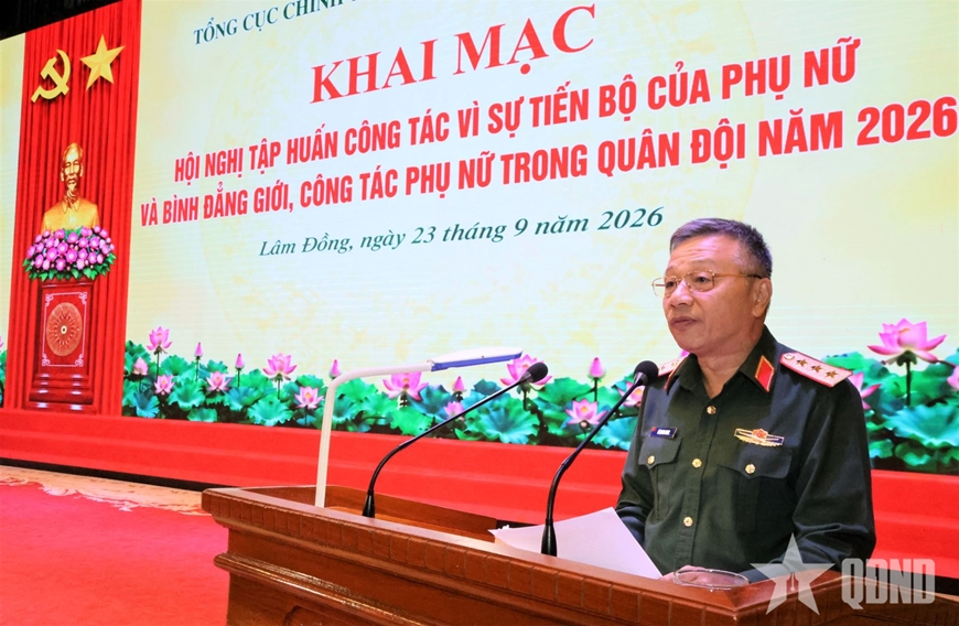 Khai mạc tập huấn công tác vì sự tiến bộ của phụ nữ và bình đẳng giới trong Quân đội