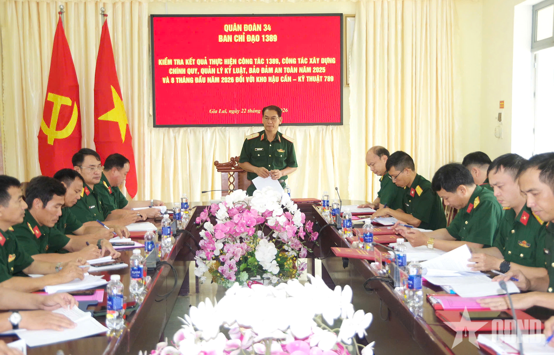 Quân đoàn 34 kiểm tra kết quả thực hiện công tác 1389