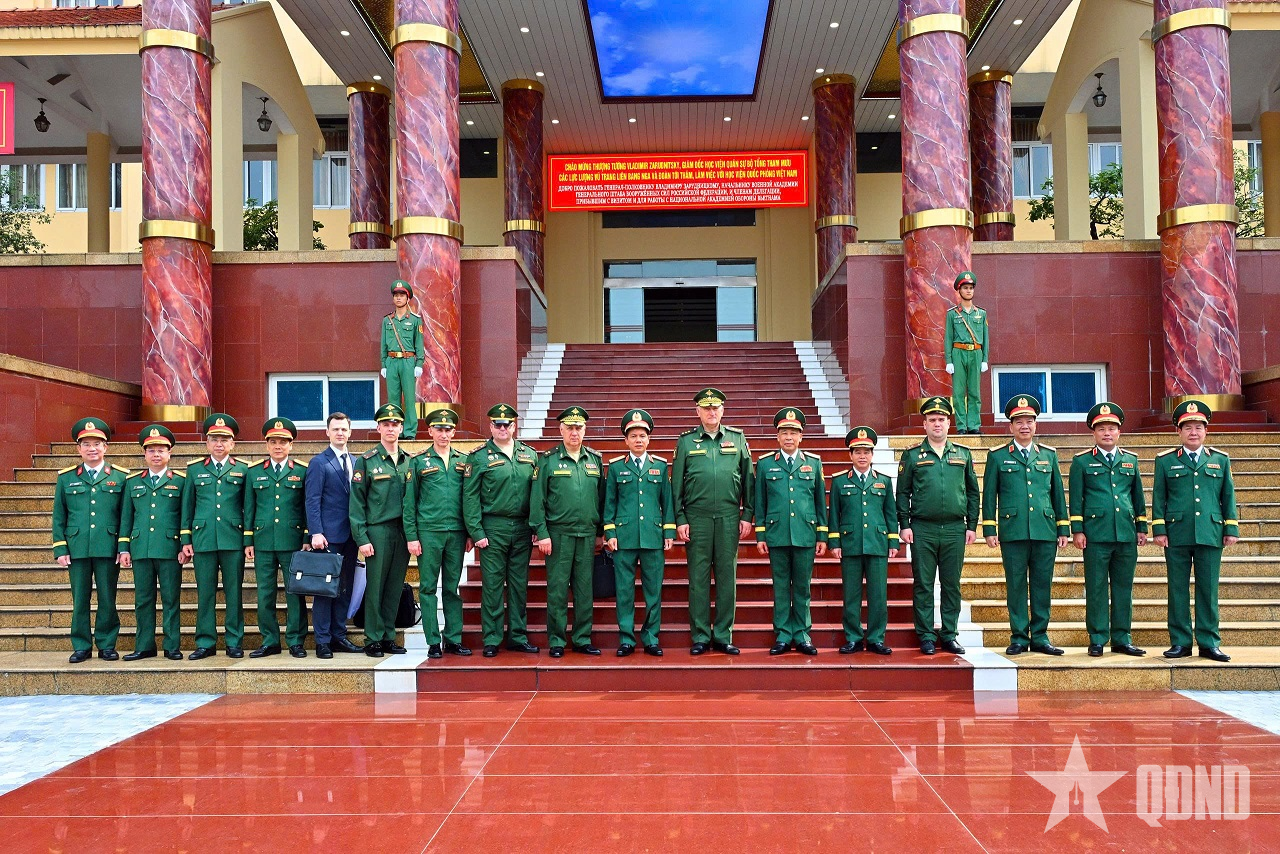 Tăng cường hợp tác giữa Học viện Quốc phòng Việt Nam và Học viện Quân sự (Bộ Tổng Tham mưu các Lực lượng vũ trang Liên bang Nga)