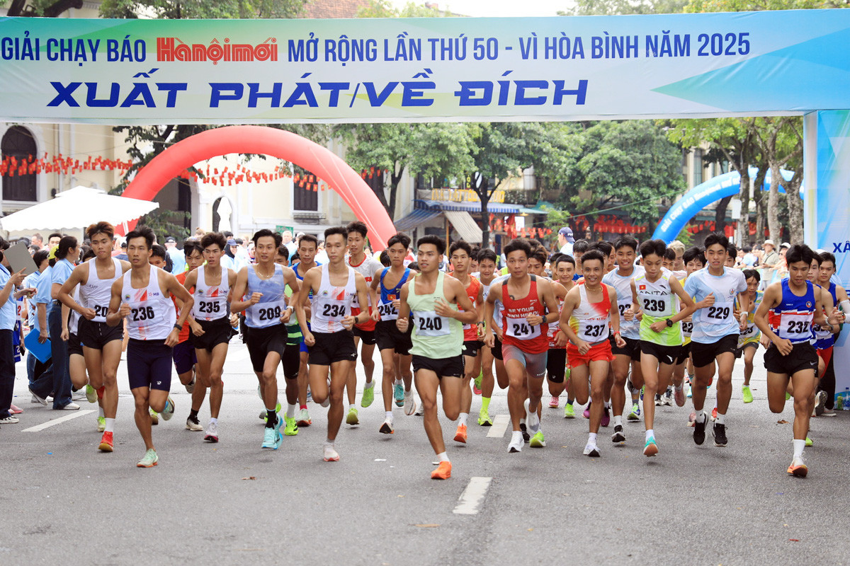 Chung kết Giải chạy Báo Hànộimới - Vì hòa bình 2026 diễn ra ngày 27-9

