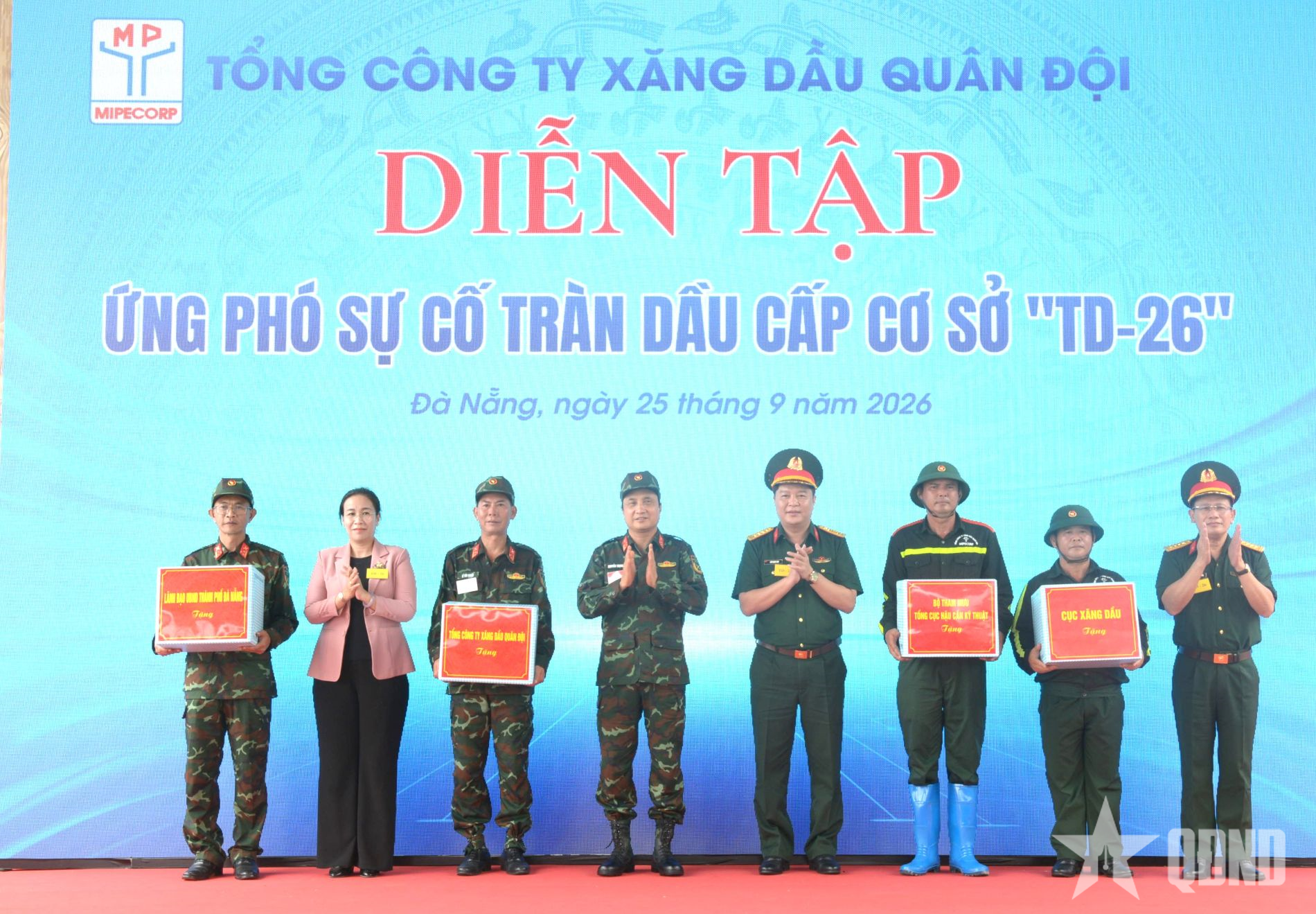 Tổng công ty Xăng dầu Quân đội diễn tập ứng phó sự cố tràn dầu cấp cơ sở “TD-26”