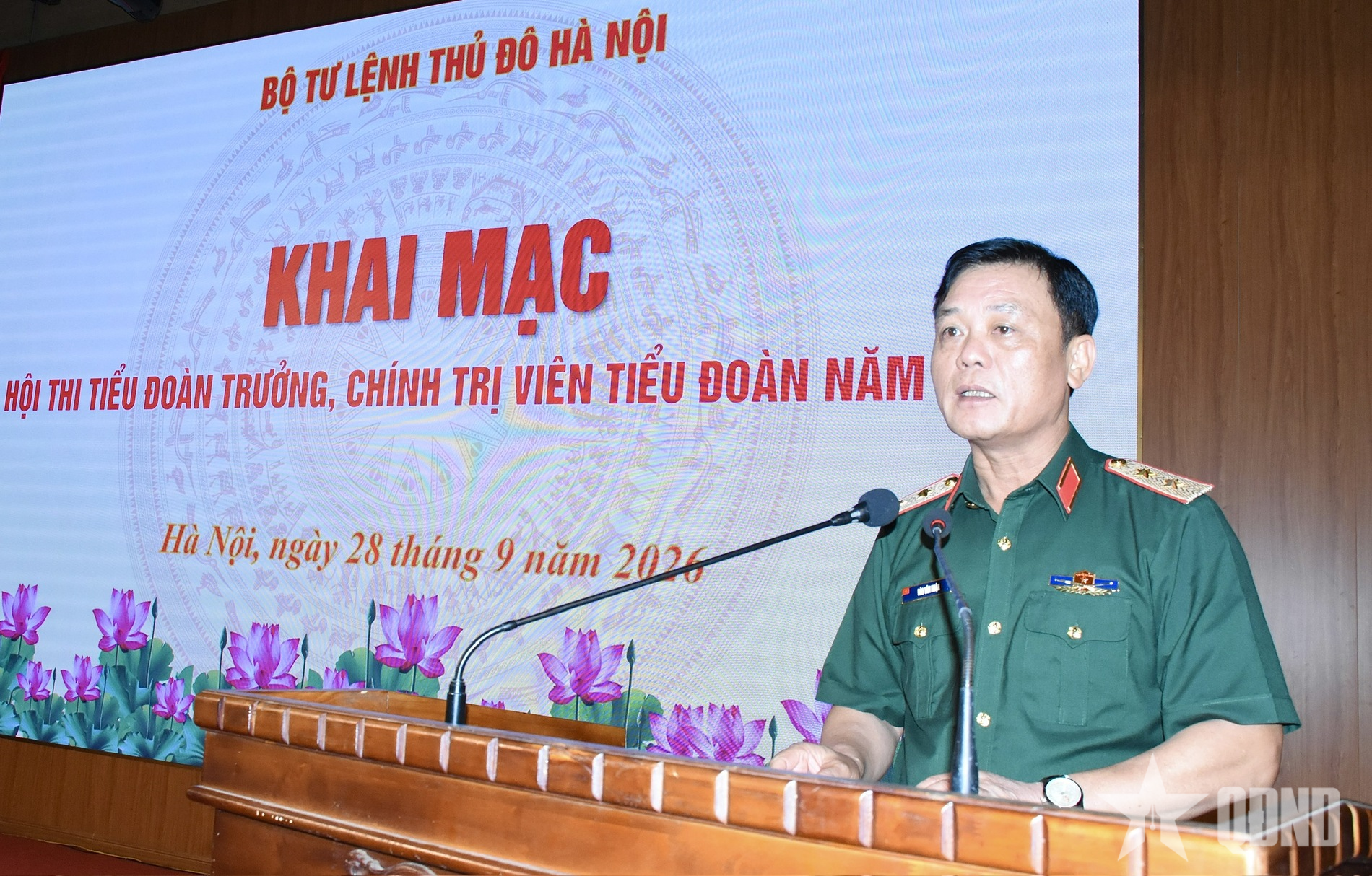 Bộ tư lệnh Thủ đô Hà Nội: Khai mạc Hội thi Tiểu đoàn trưởng, chính trị viên tiểu đoàn năm 2026