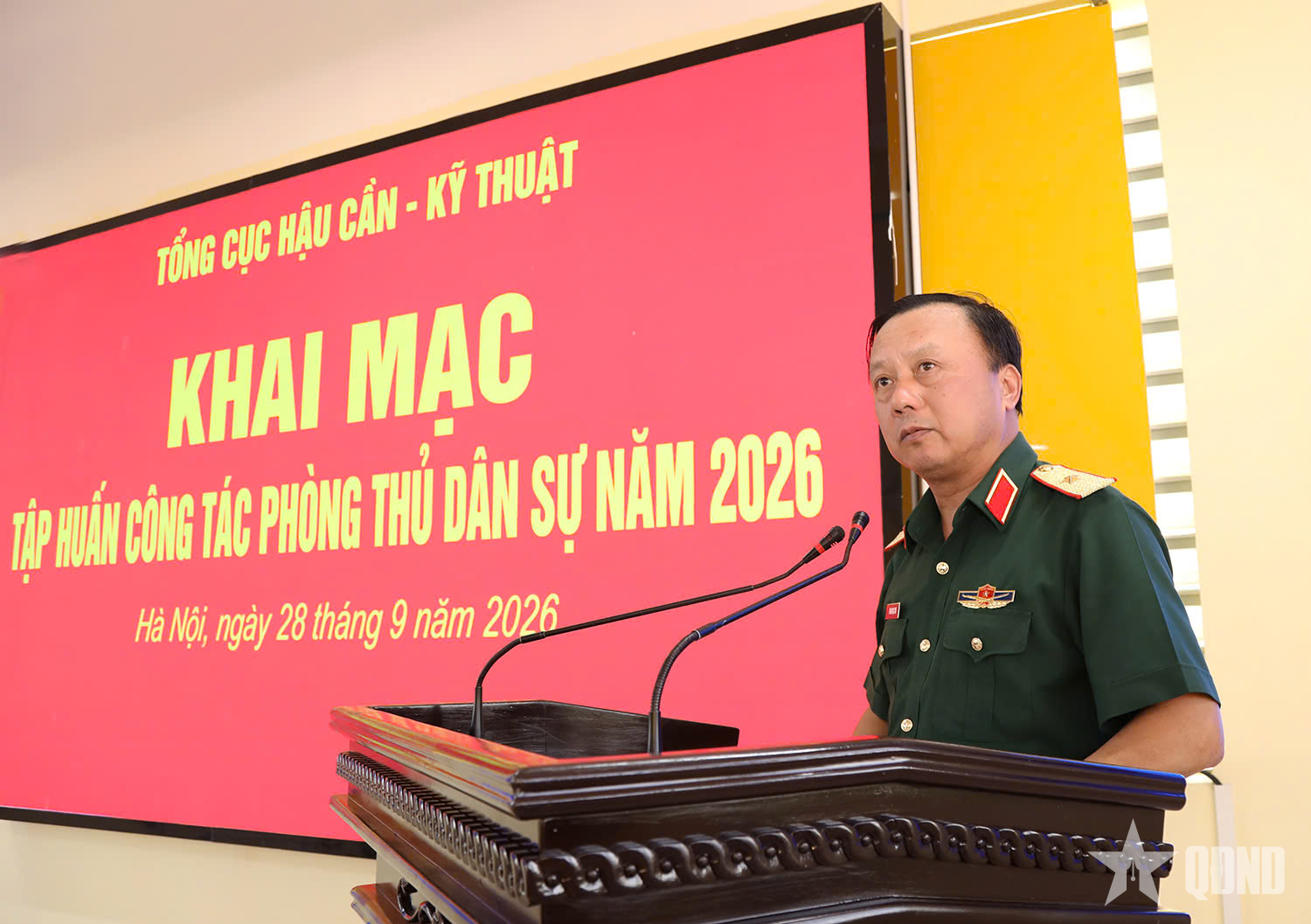 Tổng cục Hậu cần-Kỹ thuật tập huấn công tác phòng thủ dân sự