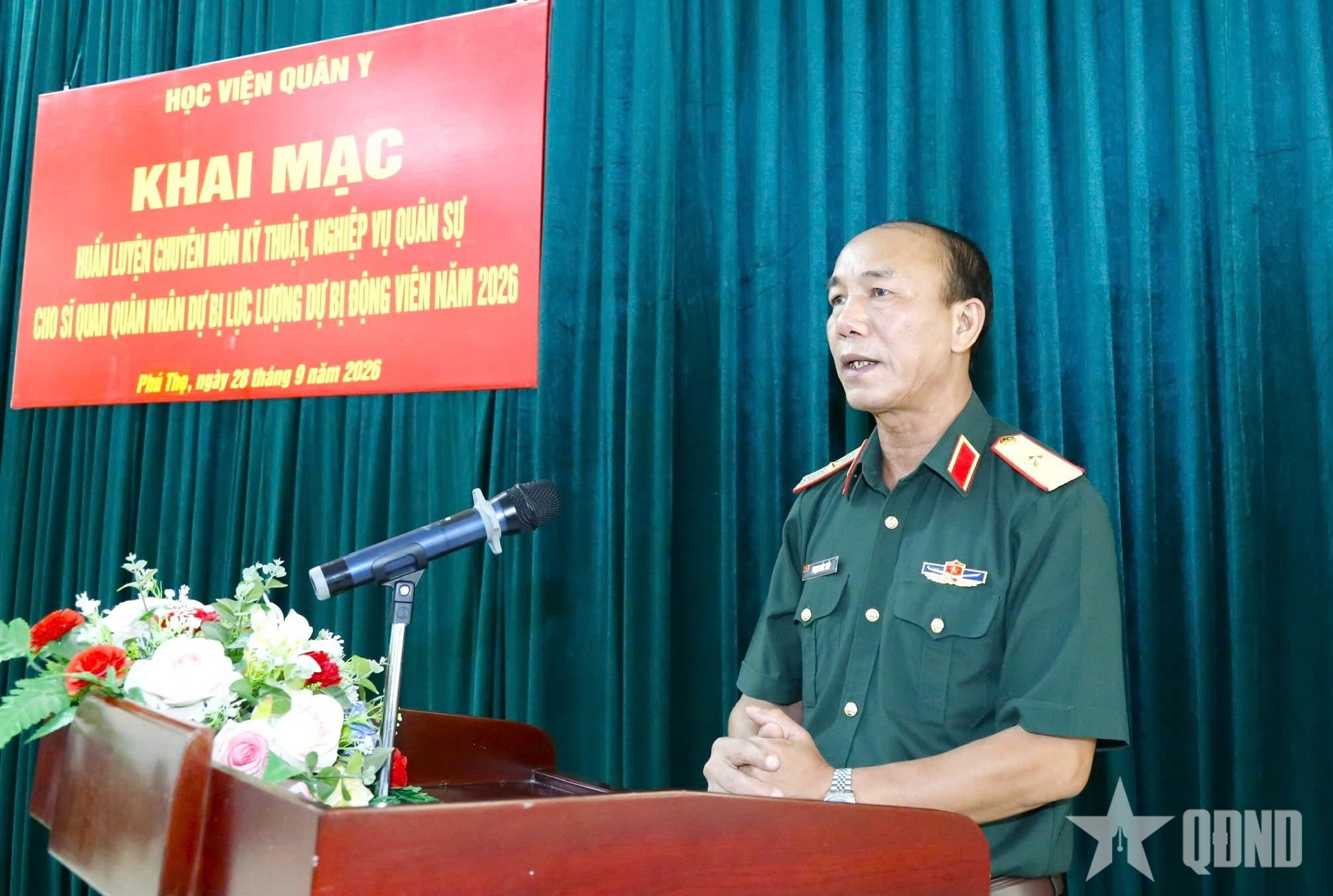 Học viện Quân y nâng cao chất lượng huấn luyện sĩ quan quân nhân dự bị