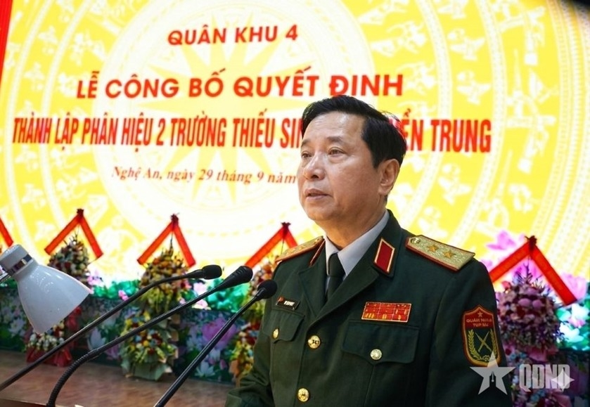 Quân khu 4: Công bố thành lập Phân hiệu 2, Trường Thiếu sinh quân miền Trung