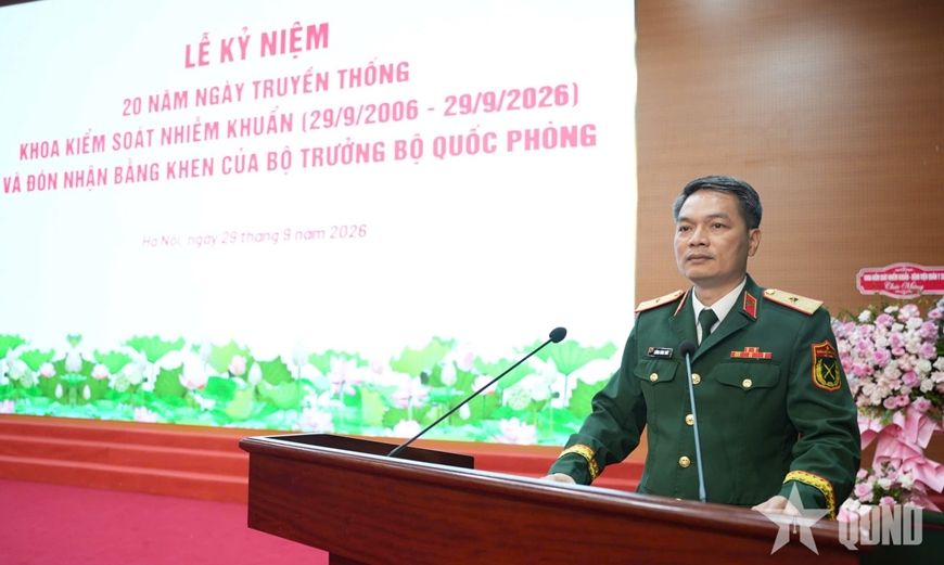 Khoa Kiểm soát nhiễm khuẩn (Bệnh viện Quân y 103) kỷ niệm 20 năm Ngày truyền thống