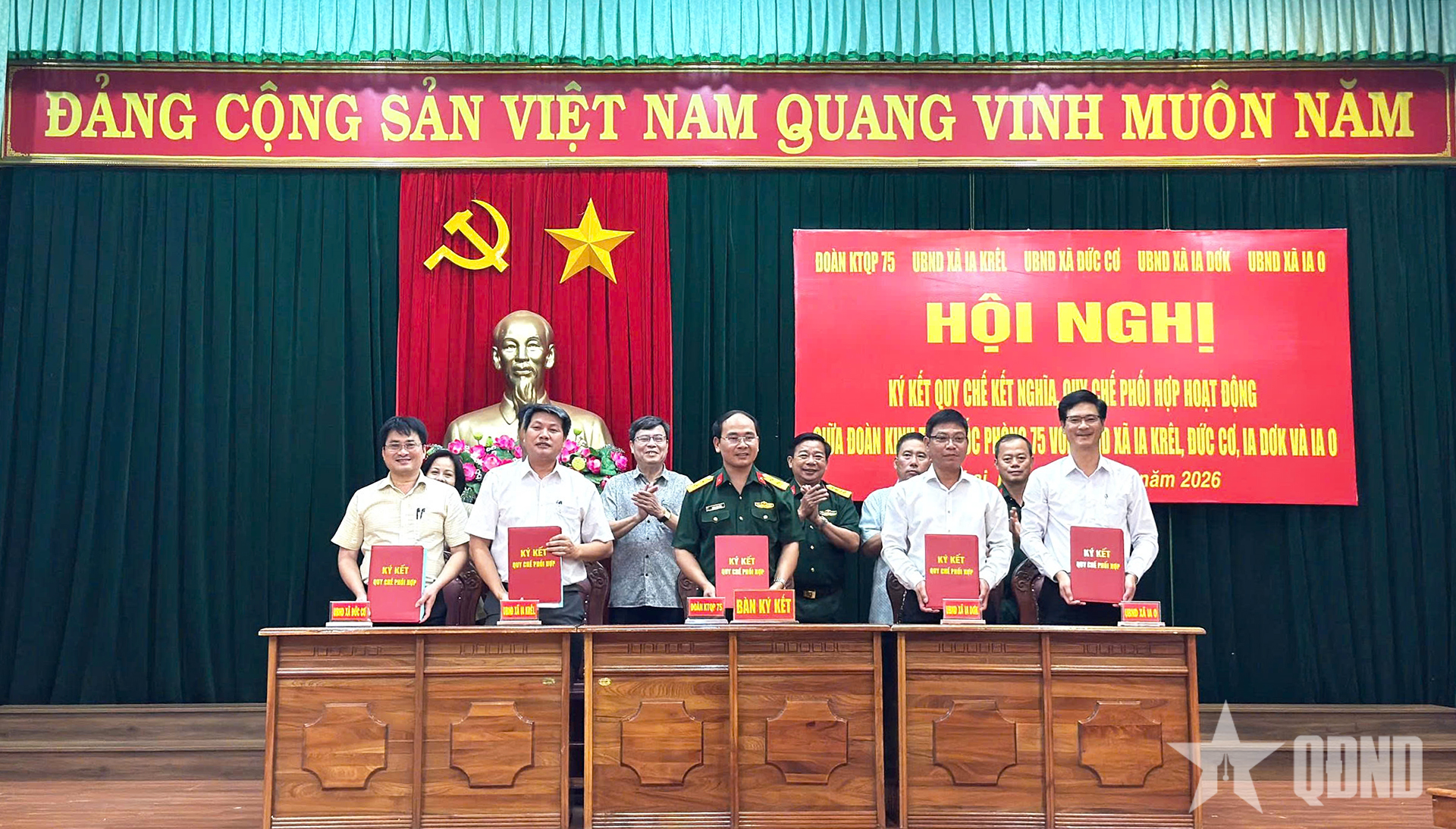 Đoàn Kinh tế - Quốc phòng 75 (Binh đoàn 15) phối hợp xây dựng địa bàn biên giới ổn định, phát triển