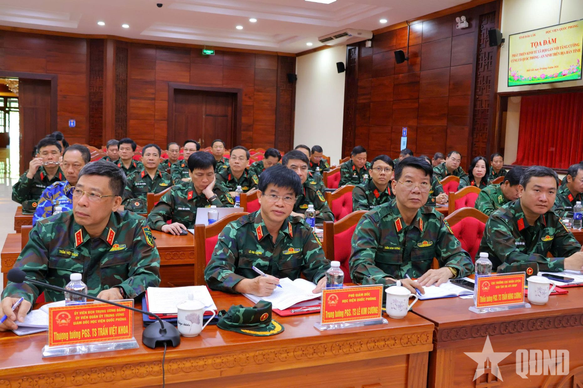 Học viện Quốc phòng và tỉnh Đắk Lắk tọa đàm về phát triển kinh tế - xã hội gắn với tăng cường củng cố quốc phòng - an ninh
