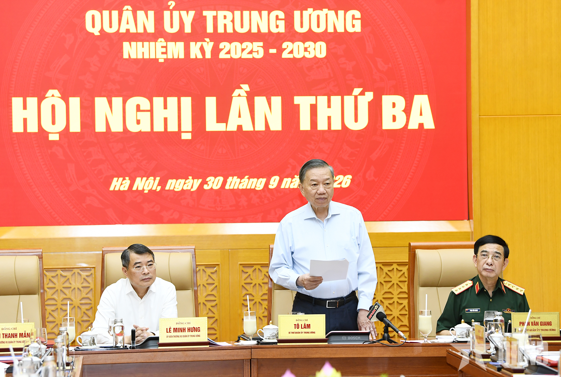 Tổng Bí thư, Chủ tịch nước Tô Lâm chủ trì Hội nghị Quân ủy Trung ương