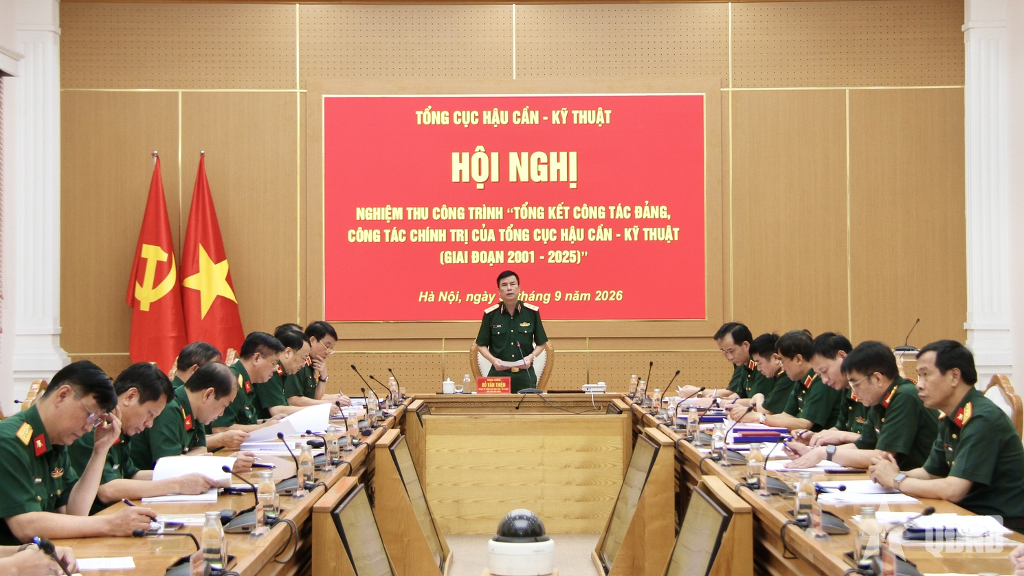 Nghiệm thu công trình Tổng kết công tác Đảng, công tác chính trị của Tổng cục Hậu cần - Kỹ thuật giai đoạn 2021-2025
