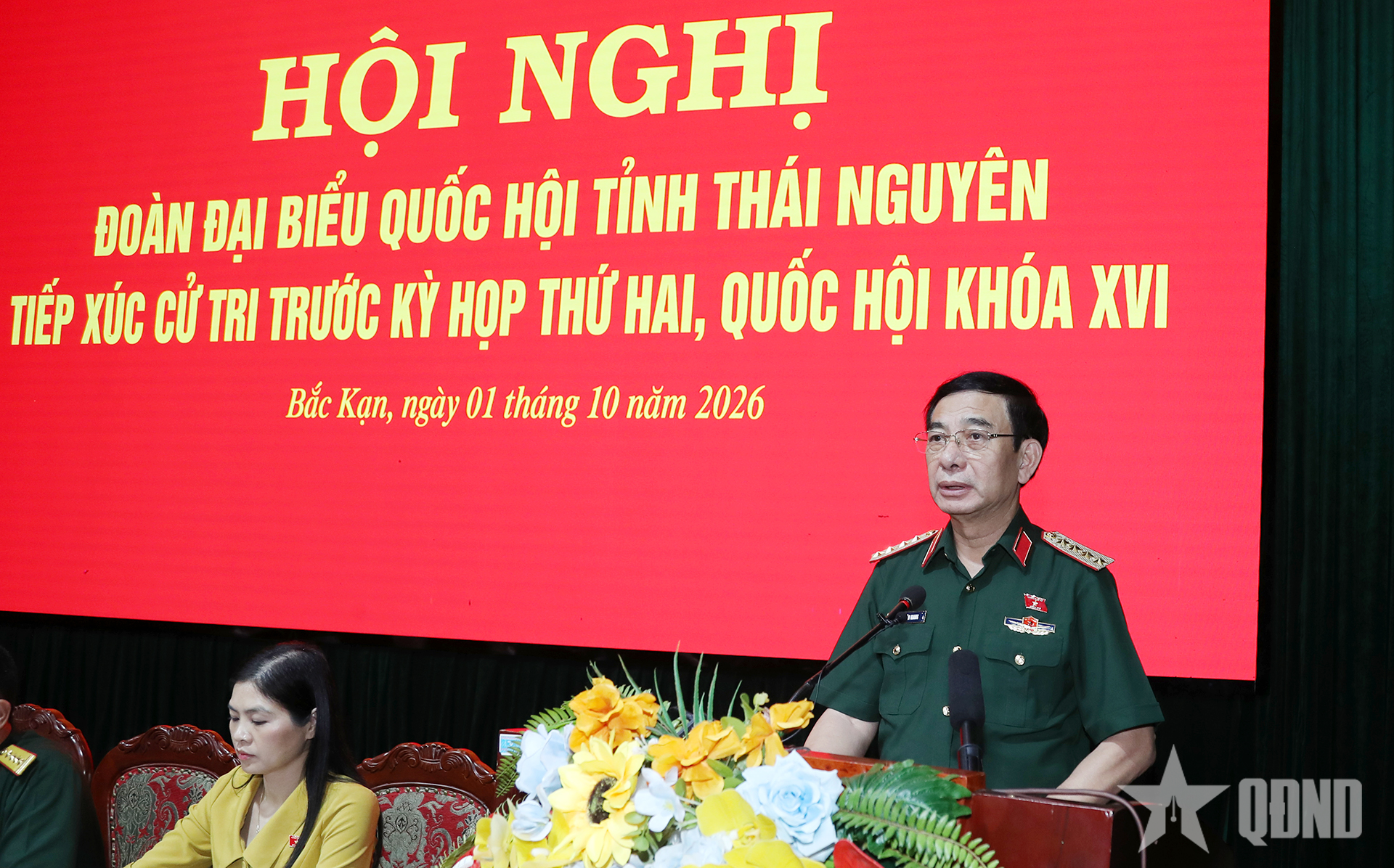 Đại tướng Phan Văn Giang tiếp xúc cử tri tại tỉnh Thái Nguyên

