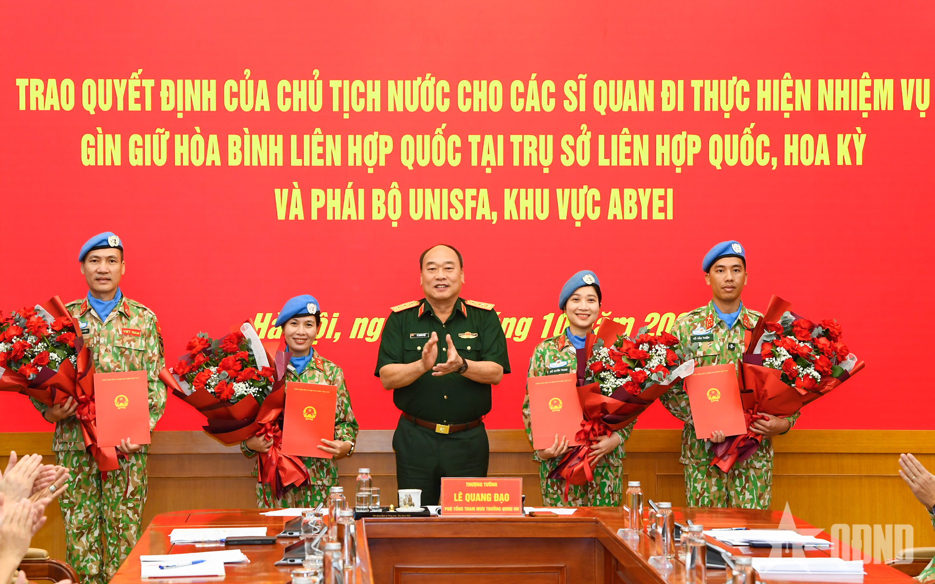 Việt Nam cử thêm các sĩ quan gìn giữ hòa bình thực hiện nhiệm vụ tại trụ sở Liên hợp quốc và khu vực Abyei