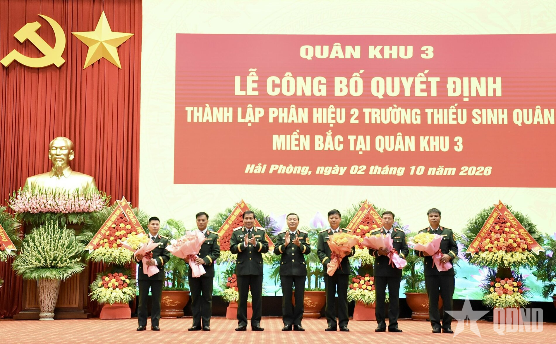Quân khu 3: Công bố Quyết định thành lập Phân hiệu 2, Trường Thiếu sinh quân miền Bắc