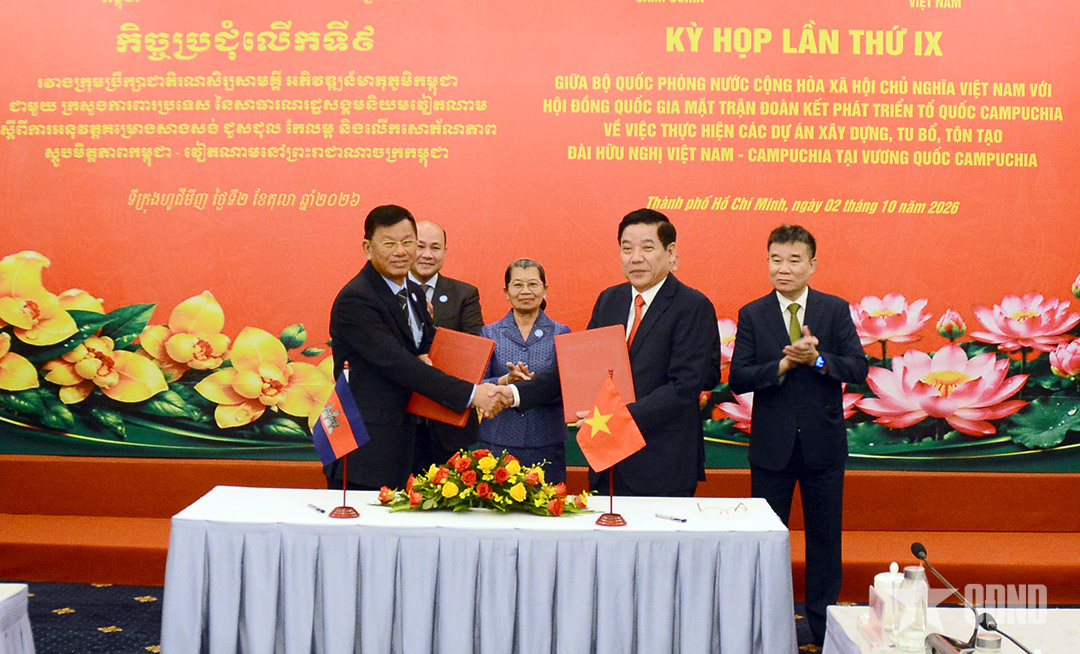 Phối hợp xây dựng, tôn tạo Đài Hữu nghị Việt Nam - Campuchia

