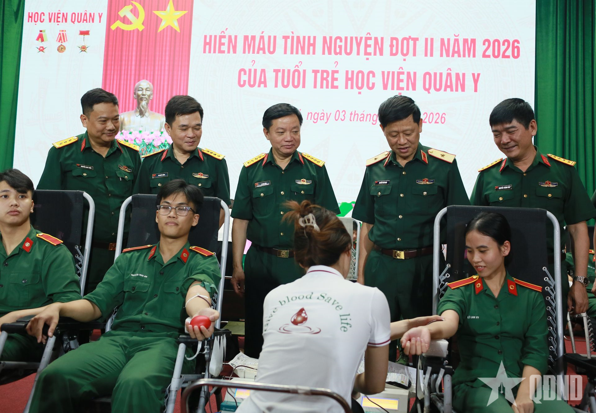 Học viện Quân y: Sôi nổi chương trình hiến máu nhân đạo đợt 2 năm 2026

