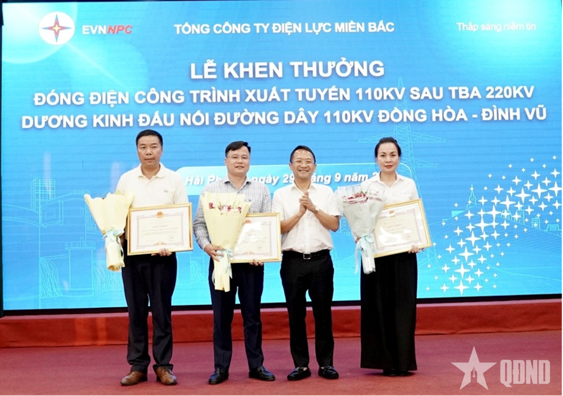 Vượt khó đưa dự án xuất tuyến 110kV Dương Kinh về đích đúng tiến độ