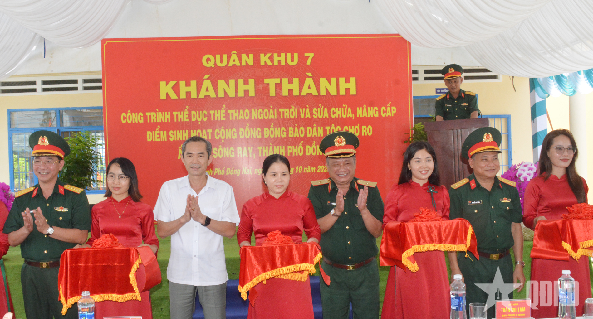 Quân khu 7 làm công tác dân vận tại xã Sông Ray, tỉnh Đồng Nai