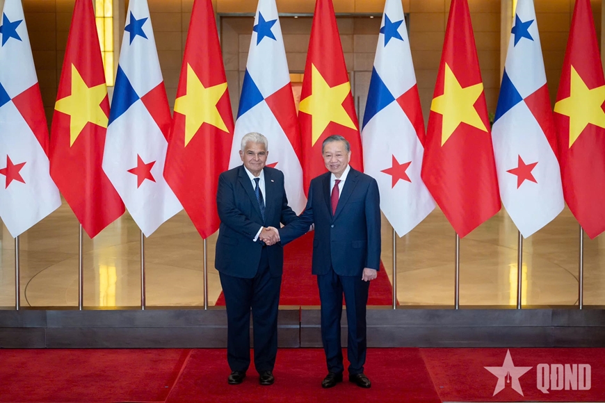 Tổng Bí thư, Chủ tịch nước Tô Lâm chủ trì lễ đón Tổng thống Cộng hòa Panama