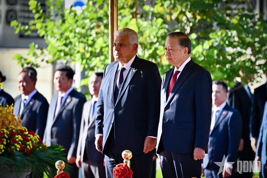 Tổng Bí thư, Chủ tịch nước Tô Lâm chủ trì lễ đón Tổng thống Cộng hòa Panama