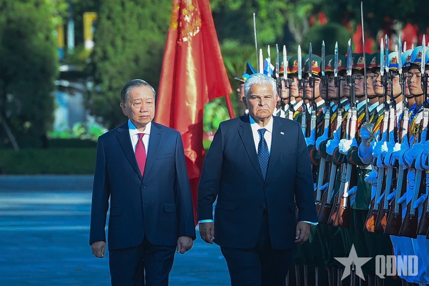 Tổng Bí thư, Chủ tịch nước Tô Lâm chủ trì lễ đón Tổng thống Cộng hòa Panama