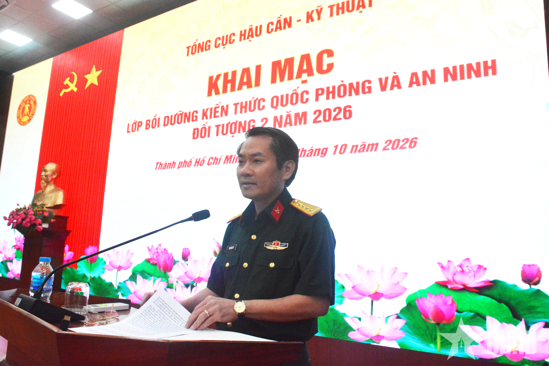 Tổng cục Hậu cần - Kỹ thuật bồi dưỡng kiến thức quốc phòng, an ninh cho cán bộ